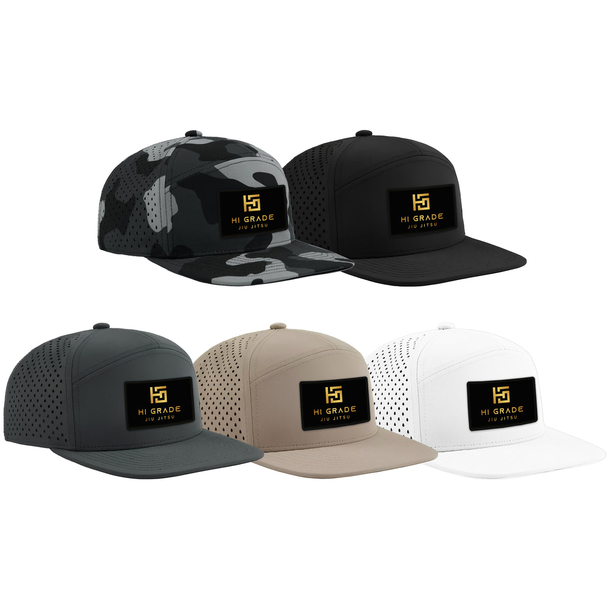 HI Grade Jiu-Jitsu Academy Perforated Hats #8228 A