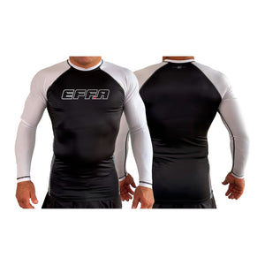 Epic BJJ All Black Ranked Long Sleeve Rash Guards #8230 C
