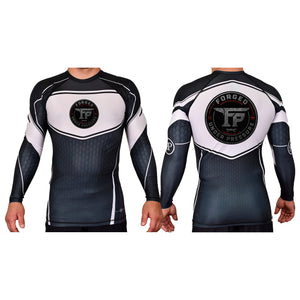 F.U.P. Academy Rash Guards Black/White #8232 A
