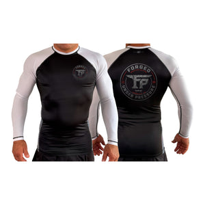 F.U.P. All Black Ranked Long Sleeve Rash Guards #8232 A