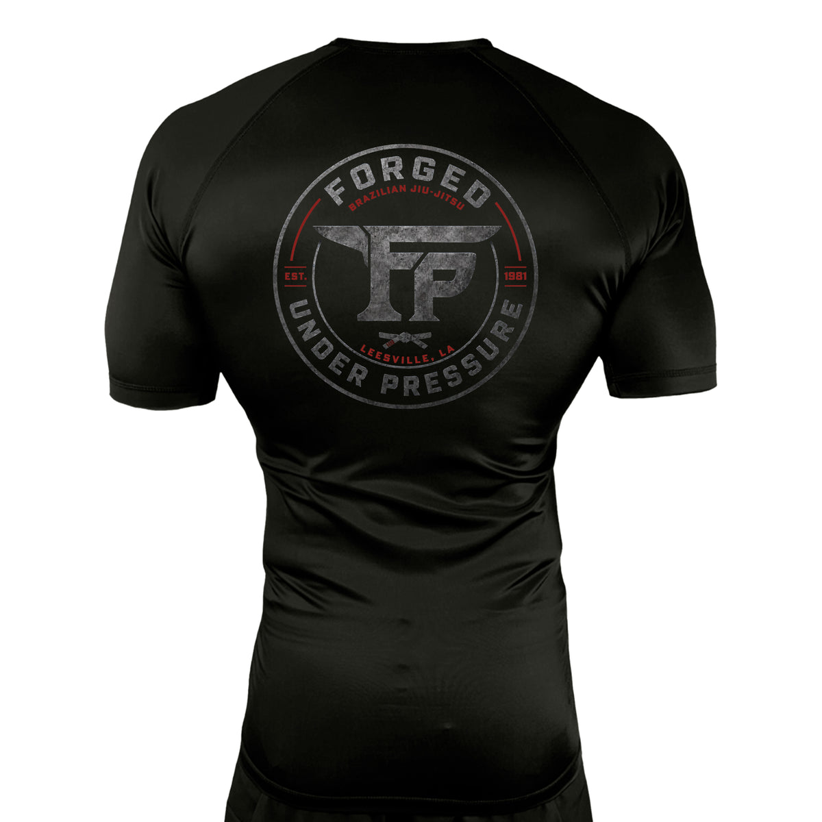 F.U.P. All Black Rash Guards Short Sleeves #8232 A
