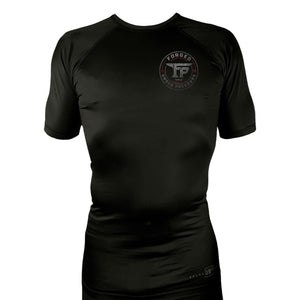 F.U.P. All Black Rash Guards Short Sleeves #8232 A