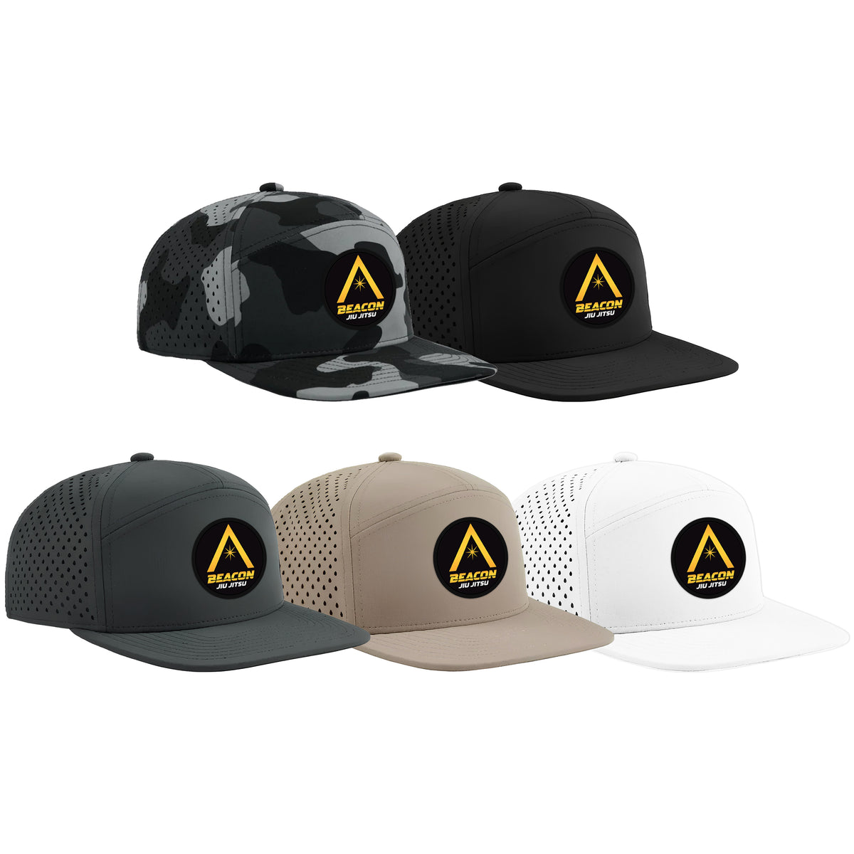 Beacon Jiu Jitsu Academy Perforated Hats #8233 A