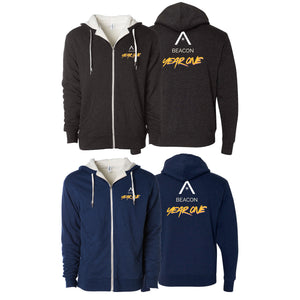 Beacon Jiu Jitsu Sherpa Lined Zip-Up Hoodie #8233 C