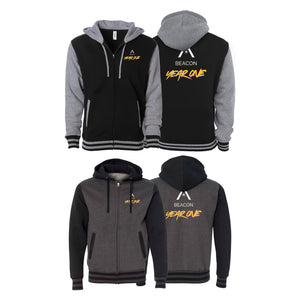Beacon Jiu Jitsu Varsity Zip-Up Hoodies #8233 C