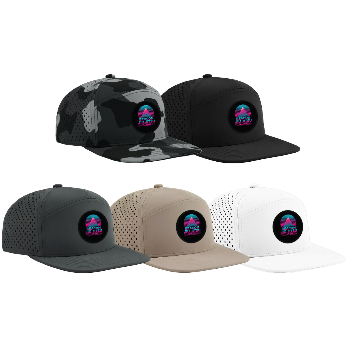 Beacon Jiu Jitsu Academy Perforated Hats #8233 E