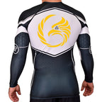 Black Tie/Trinity Jiu Jitsu Academy Rash Guards Black/White #8234 A