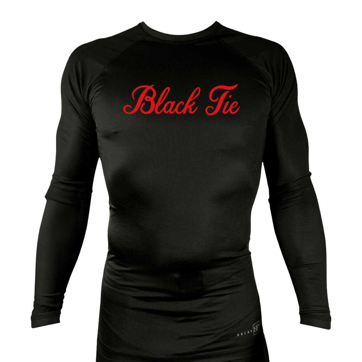Black Tie/Trinity Jiu Jitsu All Black Rash Guards Long Sleeves #8234 C
