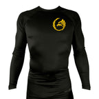 Black Tie/Trinity Jiu Jitsu All Black Rash Guards Long Sleeves #8234 A