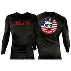 Black Tie/Trinity Jiu Jitsu All Black Rash Guards Long Sleeves #8234 C