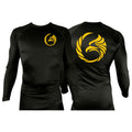Black Tie/Trinity Jiu Jitsu All Black Rash Guards Long Sleeves #8234 A