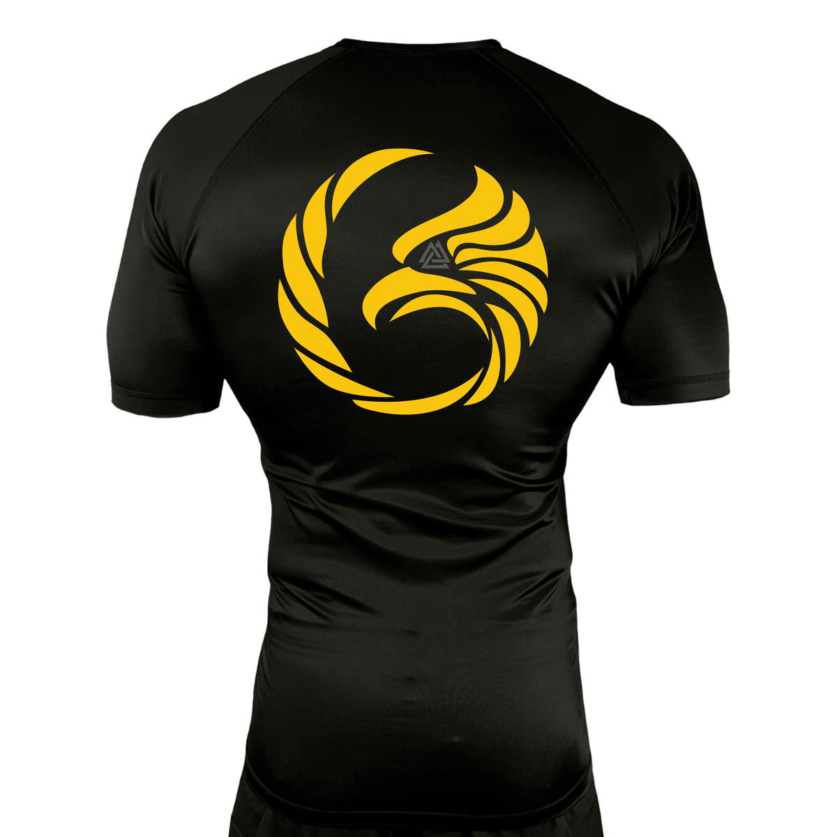 Black Tie/Trinity Jiu Jitsu All Black Rash Guards Short Sleeves #8234 A