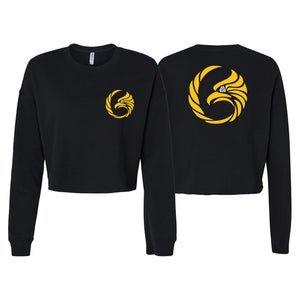 Black Tie/Trinity Jiu Jitsu Women's Cropped Crewneck Sweatshirt #8234 A
