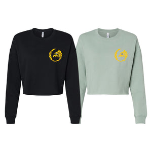 Black Tie/Trinity Jiu Jitsu Women's Cropped Crewneck Sweatshirt #8234 A