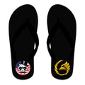 Black Tie/Trinity Jiu Jitsu Flip Flops #8234 G
