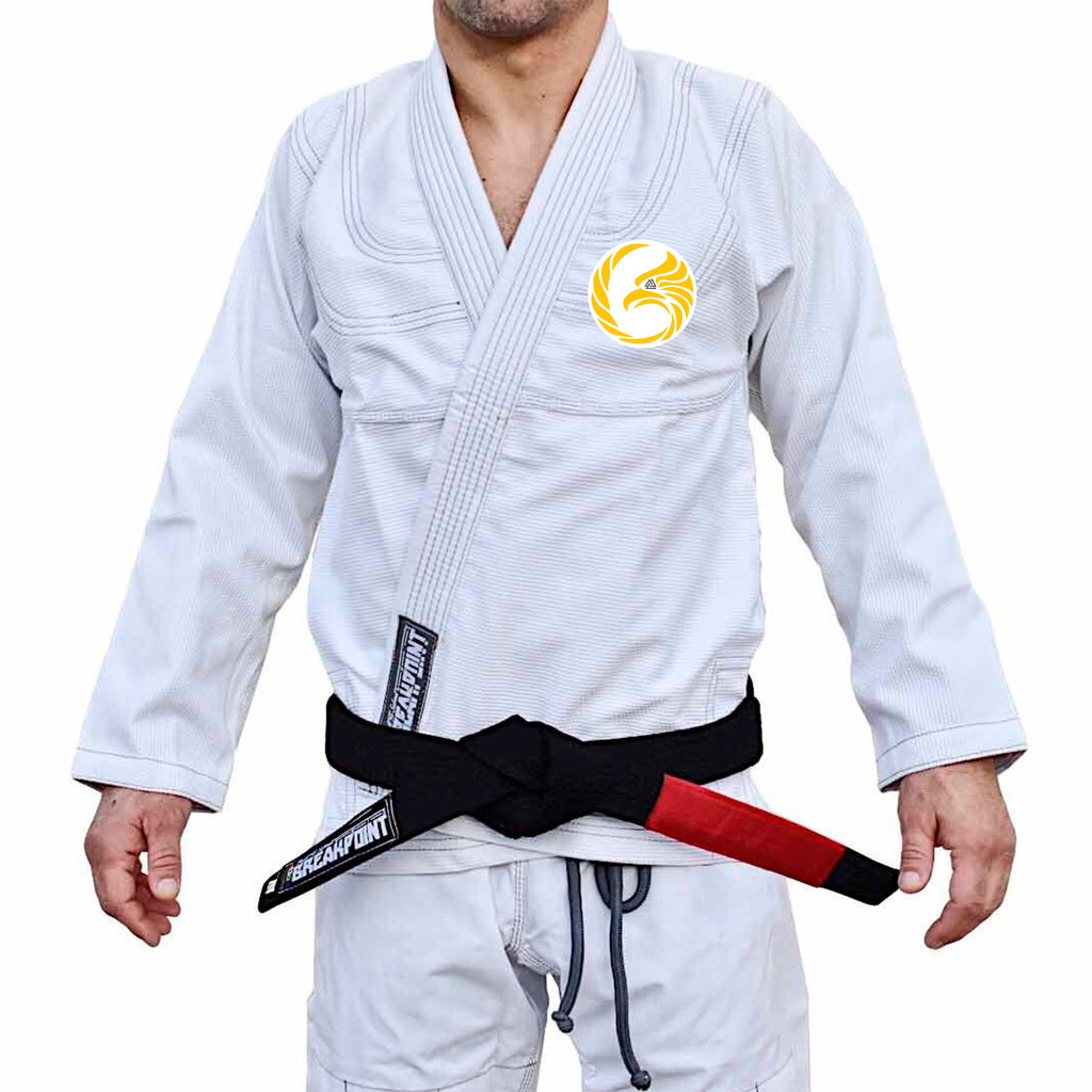Black Tie/Trinity Jiu Jitsu Academy Adults Gi - White #674 A