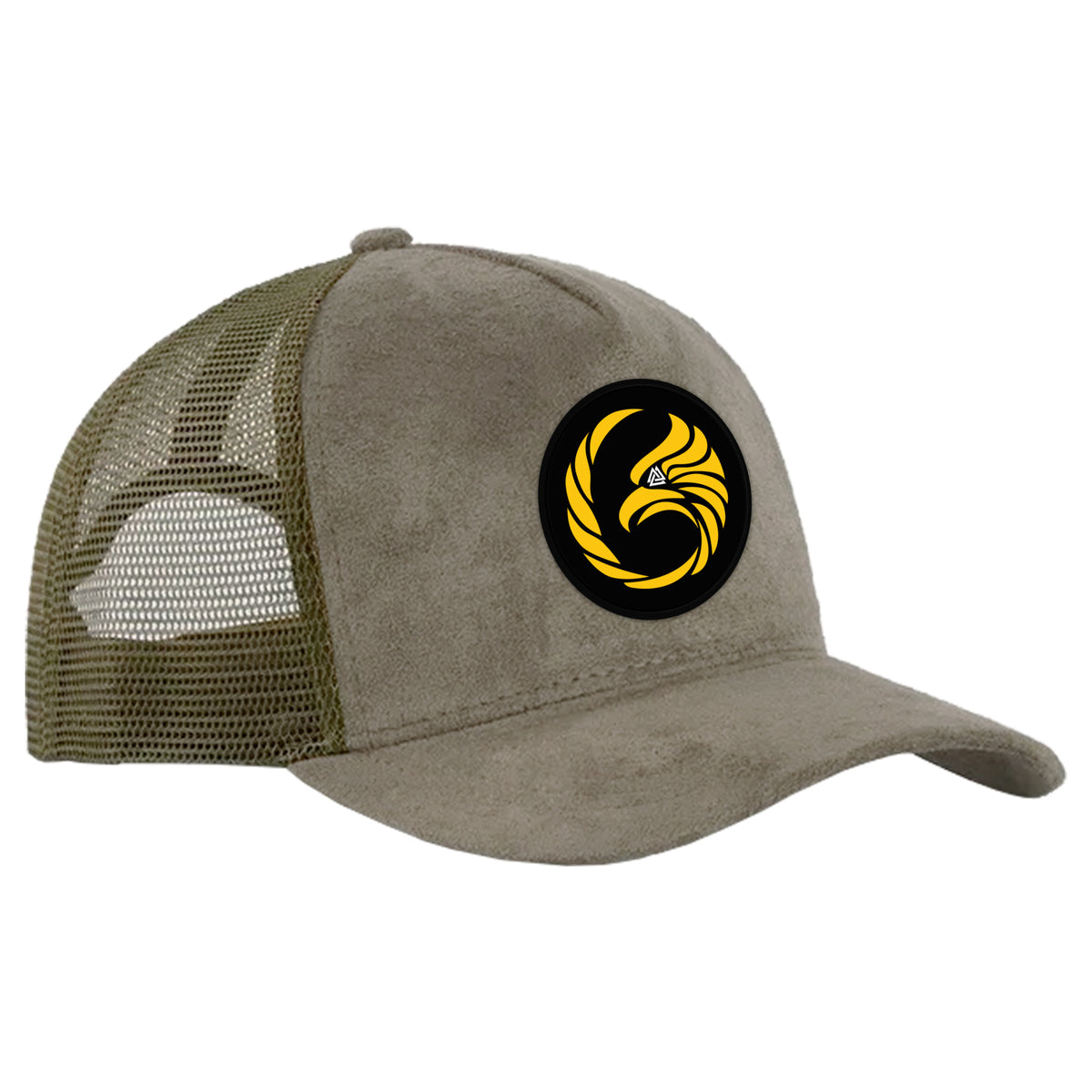 Black Tie/Trinity Jiu Jitsu Suede Trucker Hat #8234 A