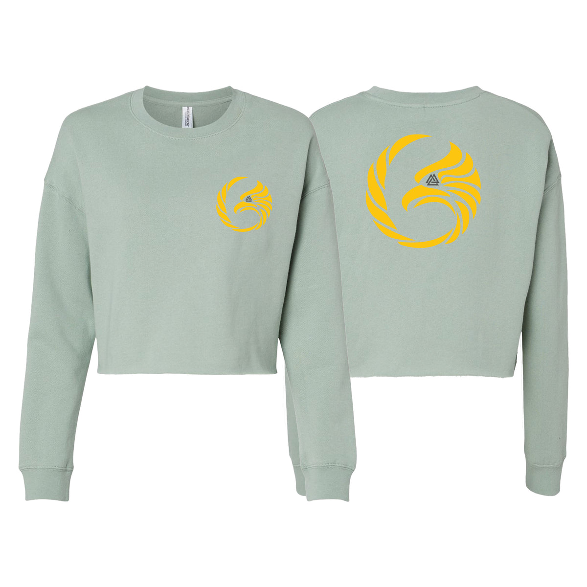 Black Tie/Trinity Jiu Jitsu Women's Cropped Crewneck Sweatshirt #8234 A