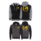 Black Tie/Trinity Jiu Jitsu Varsity Zip-Up Hoodies #8234 A
