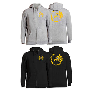 Black Tie/Trinity Jiu Jitsu Zip-Up Hoodies #8234 A