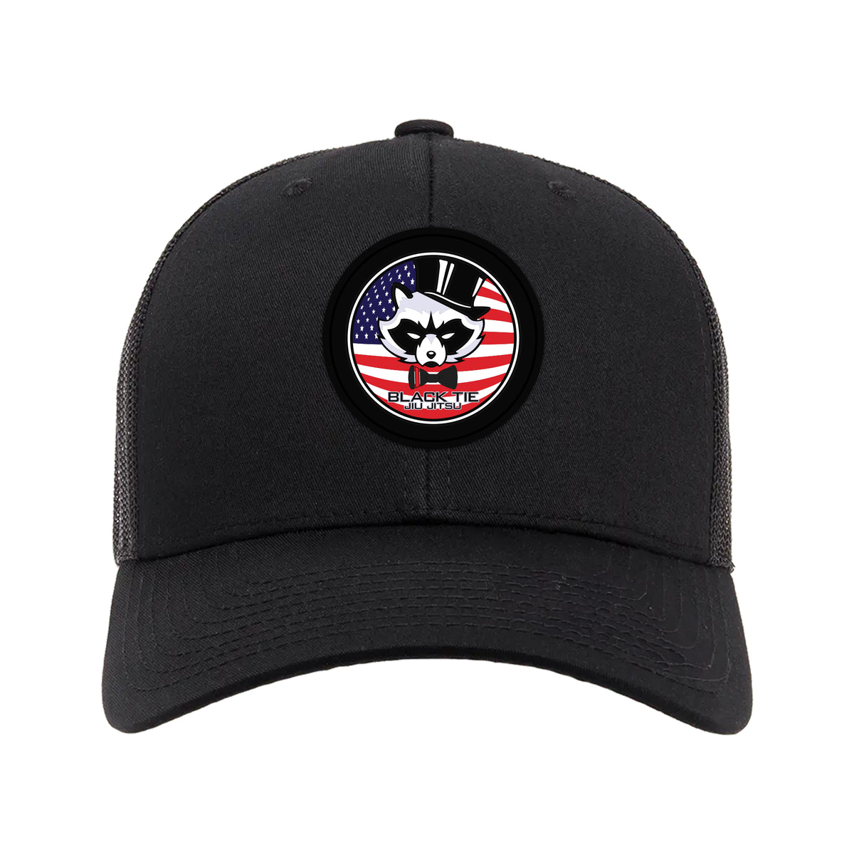 Black Tie/Trinity Jiu Jitsu Academy Trucker Hat #8234 C