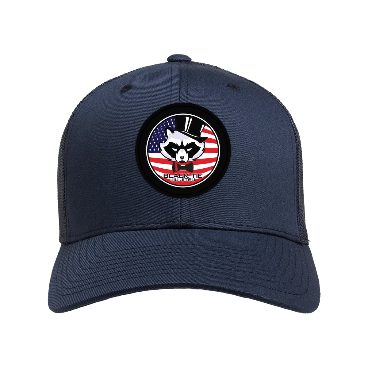 Black Tie/Trinity Jiu Jitsu Academy Trucker Hat #8234 C