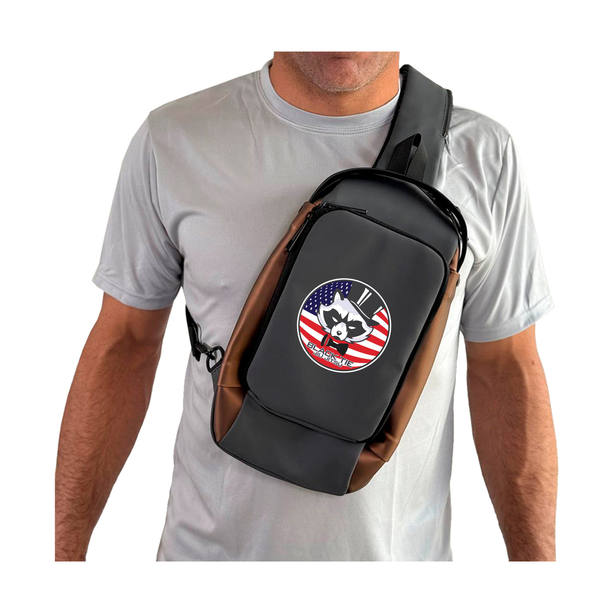 Black Tie/Trinity Jiu Jitsu Crossbody Bags #8234 C