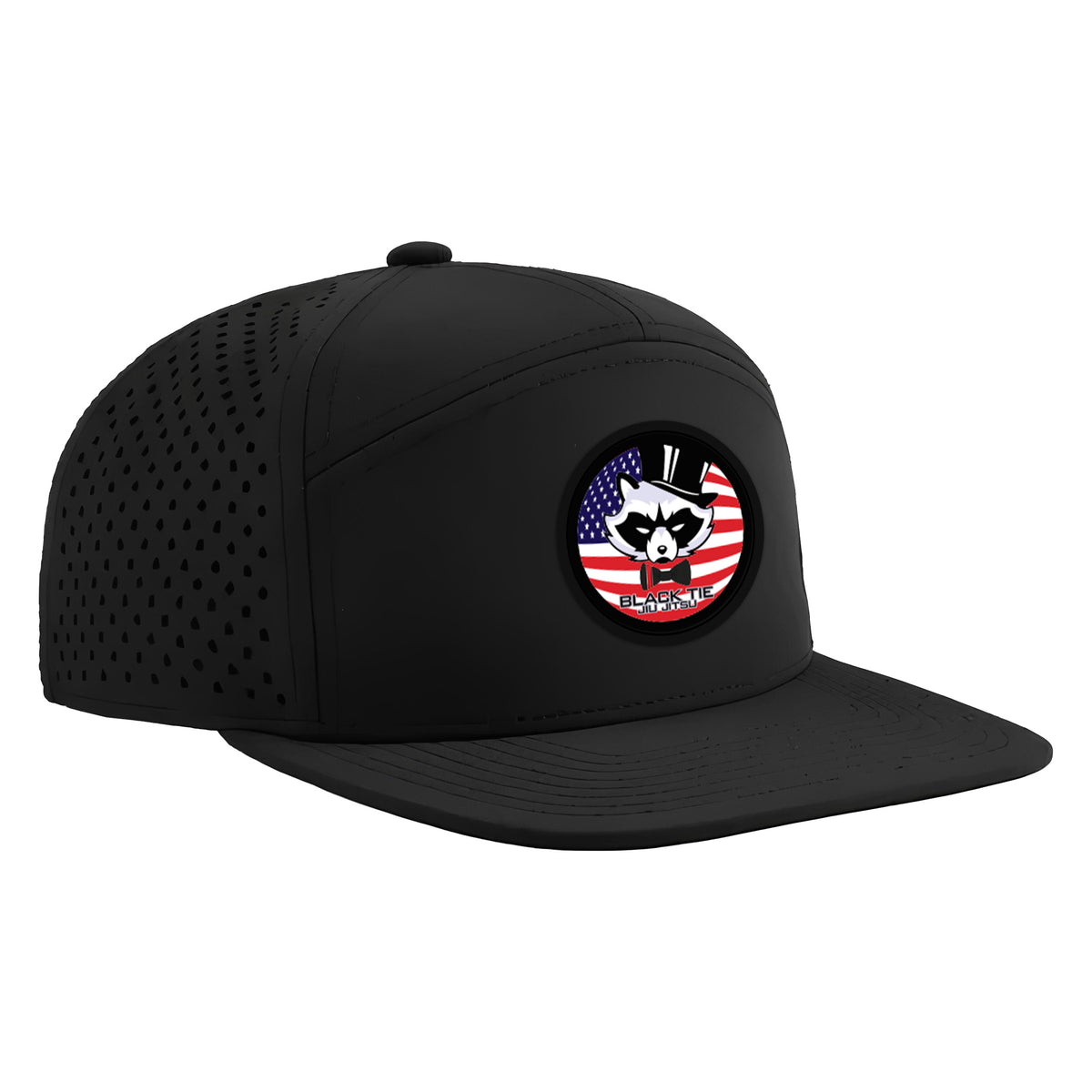 Black Tie/Trinity Jiu Jitsu Academy Perforated Hats #8234 C