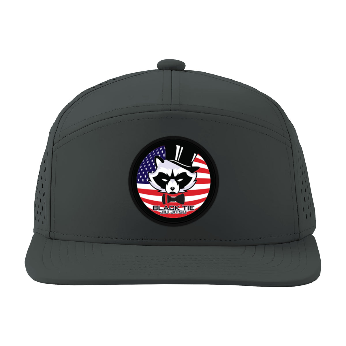 Black Tie/Trinity Jiu Jitsu Academy Perforated Hats #8234 C