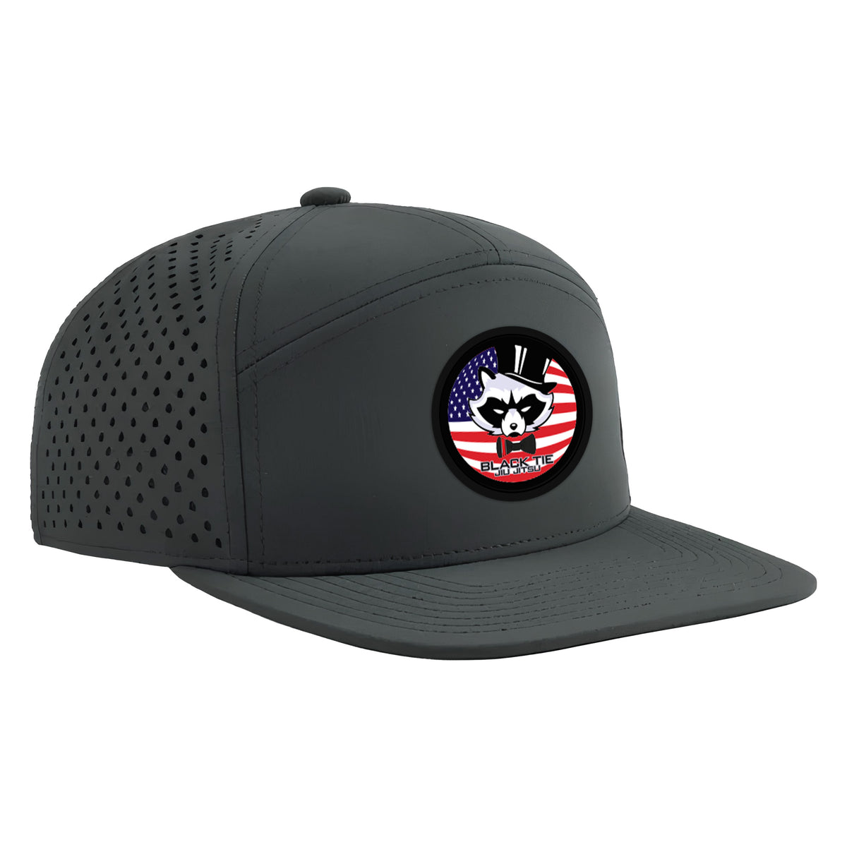 Black Tie/Trinity Jiu Jitsu Academy Perforated Hats #8234 C