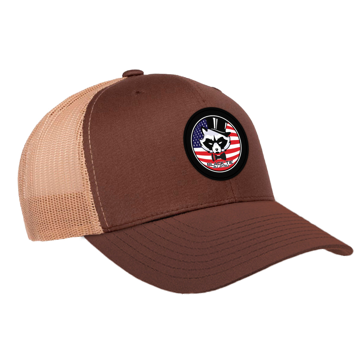 Black Tie/Trinity Jiu Jitsu Academy Trucker Hat #8234 C