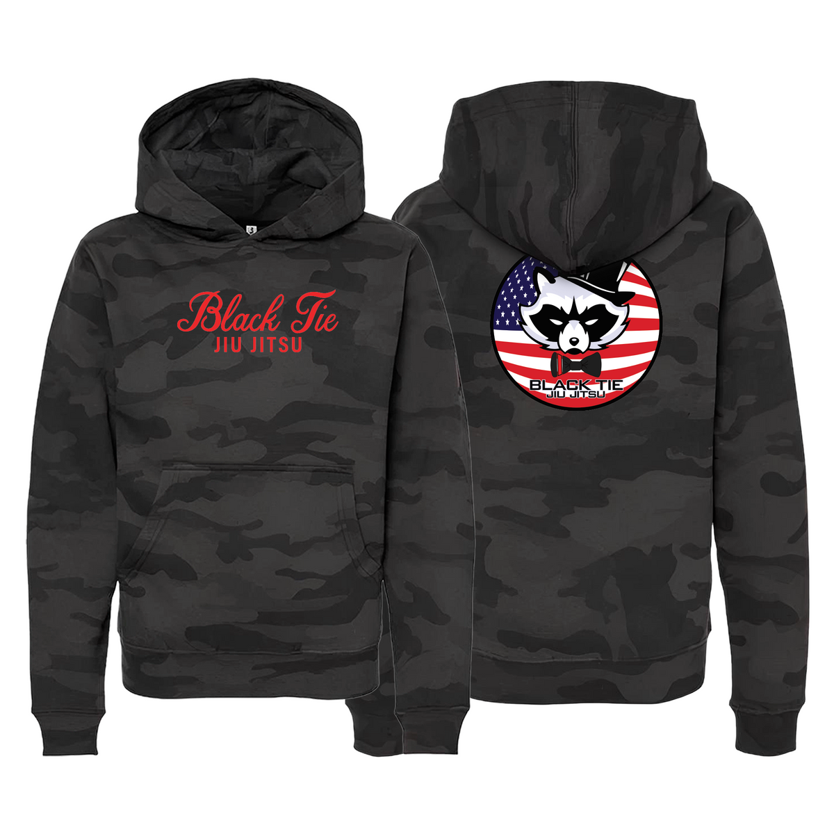Black Tie/Trinity Jiu Jitsu Academy Sweater Kids Hoodie #8234 D