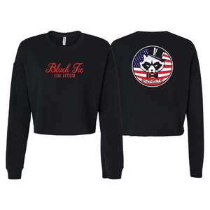 Black Tie/Trinity Jiu Jitsu Women's Cropped Crewneck Sweatshirt #8234 D