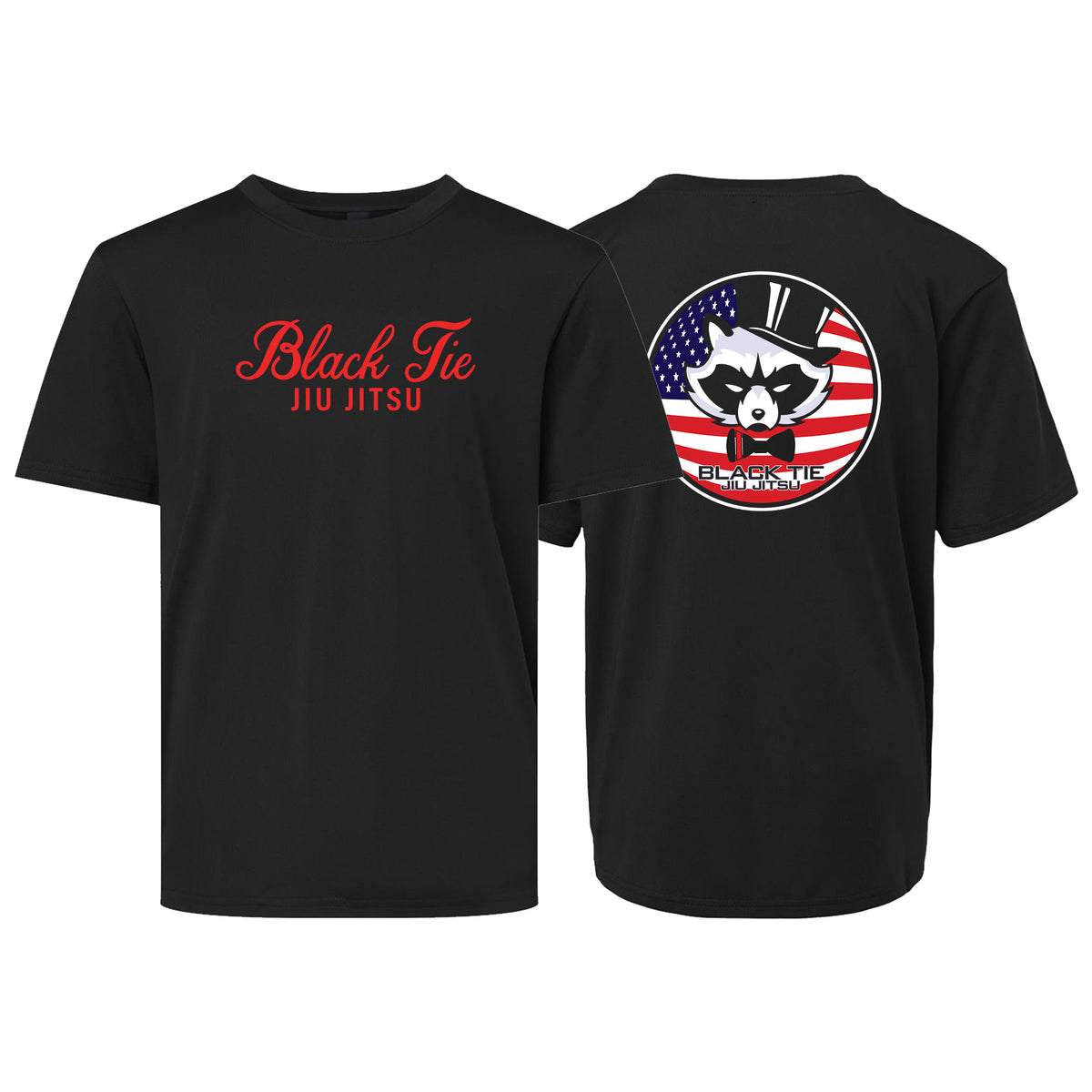 Black Tie/Trinity Jiu Jitsu Dry Fit Kids Shirts #8234 D