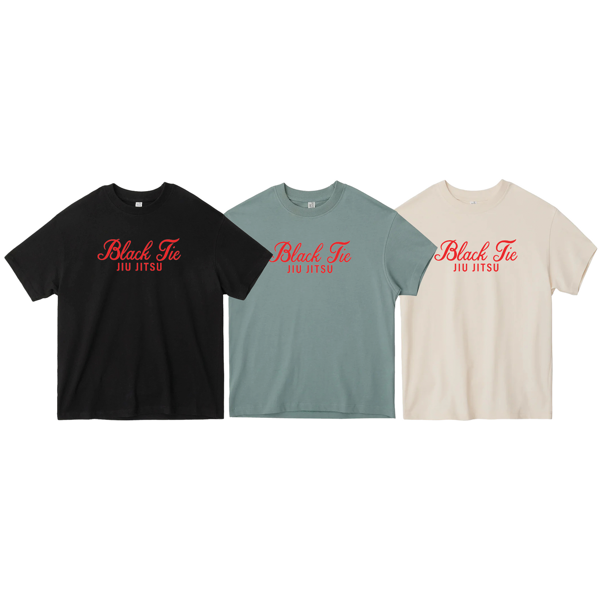 Black Tie/Trinity Jiu Jitsu Oversized Adult Shirts #8234 D