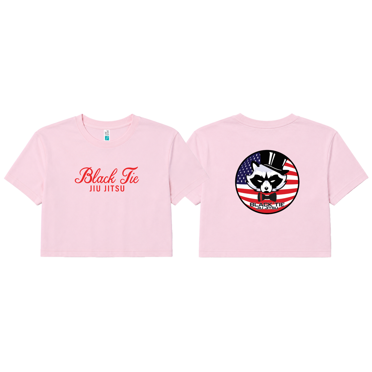 Black Tie/Trinity Jiu Jitsu Women's Cropped Shirts #8234 D