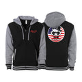 Black Tie/Trinity Jiu Jitsu Varsity Zip-Up Hoodies #8234 E