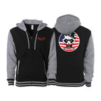 Black Tie/Trinity Jiu Jitsu Varsity Zip-Up Hoodies #8234 E
