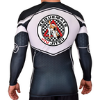 Xeque Mate Jiu Jitsu Academy Rash Guards Black/White #8236 F