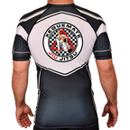 Xeque Mate Jiu Jitsu Academy Rash Guards Black/White #8236 F