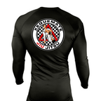 Xeque Mate Jiu Jitsu All Black Rash Guards Long Sleeves #8236 F