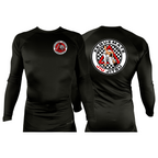Xeque Mate Jiu Jitsu All Black Rash Guards Long Sleeves #8236 F