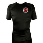Xeque Mate Jiu Jitsu All Black Rash Guards Short Sleeves #8236 F