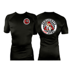 Xeque Mate Jiu Jitsu All Black Rash Guards Short Sleeves #8236 F