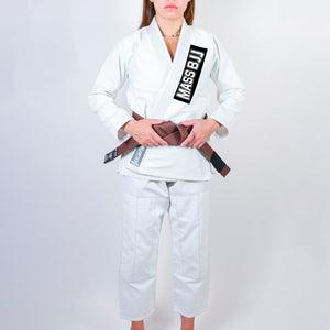 Mass BJJ The Valley Academy Women's Gi - White #1830 A