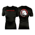 Ruffhouse All Black Rash Guards Short Sleeves #8238 A