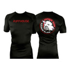 Ruffhouse All Black Rash Guards Short Sleeves #8238 A