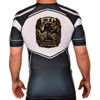 Face the Challenge Academy Rash Guards Black/White #8239 B