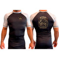Face the Challenge All Black Ranked Short Sleeve Rash Guards #8239 B