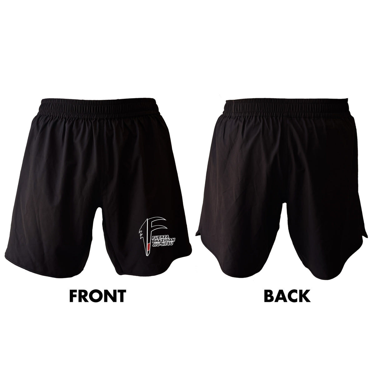 Fuerza Brazilian Jiu Jitsu All Black Shorts 2.0 #8241 A